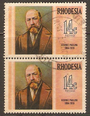 Rhodesia 1973 14c Famous Rhodesians Series. SG488.